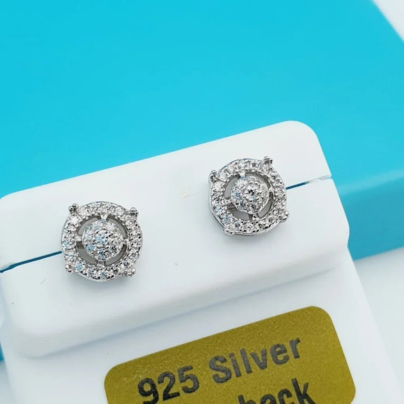 "925 Sterling Silver CZ Beautiful Earrings for Women, 1USPAR4200 - Picture 1 of 11